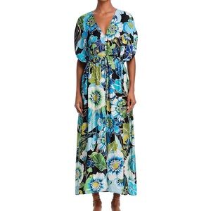 Johnny Was Jenn Drawcord Kaftan Cover up size L/XL